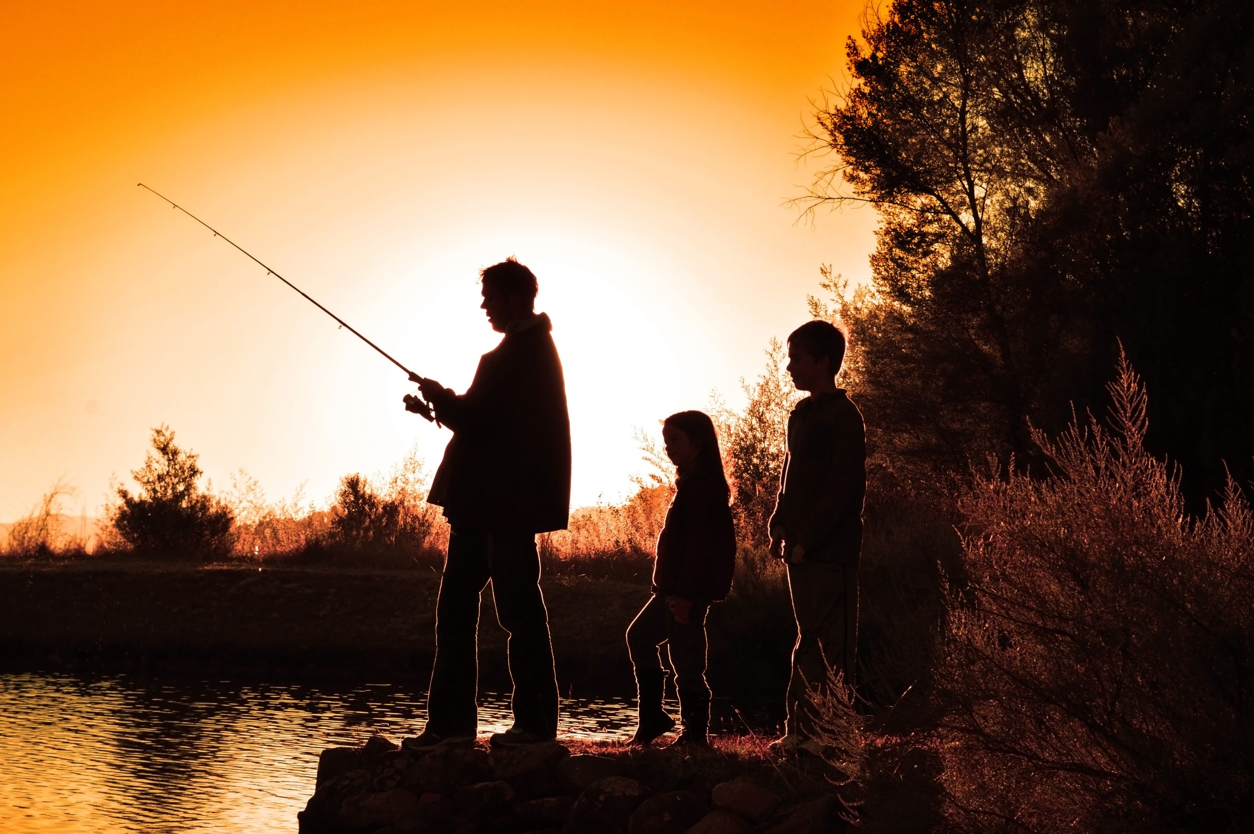 Family fishing