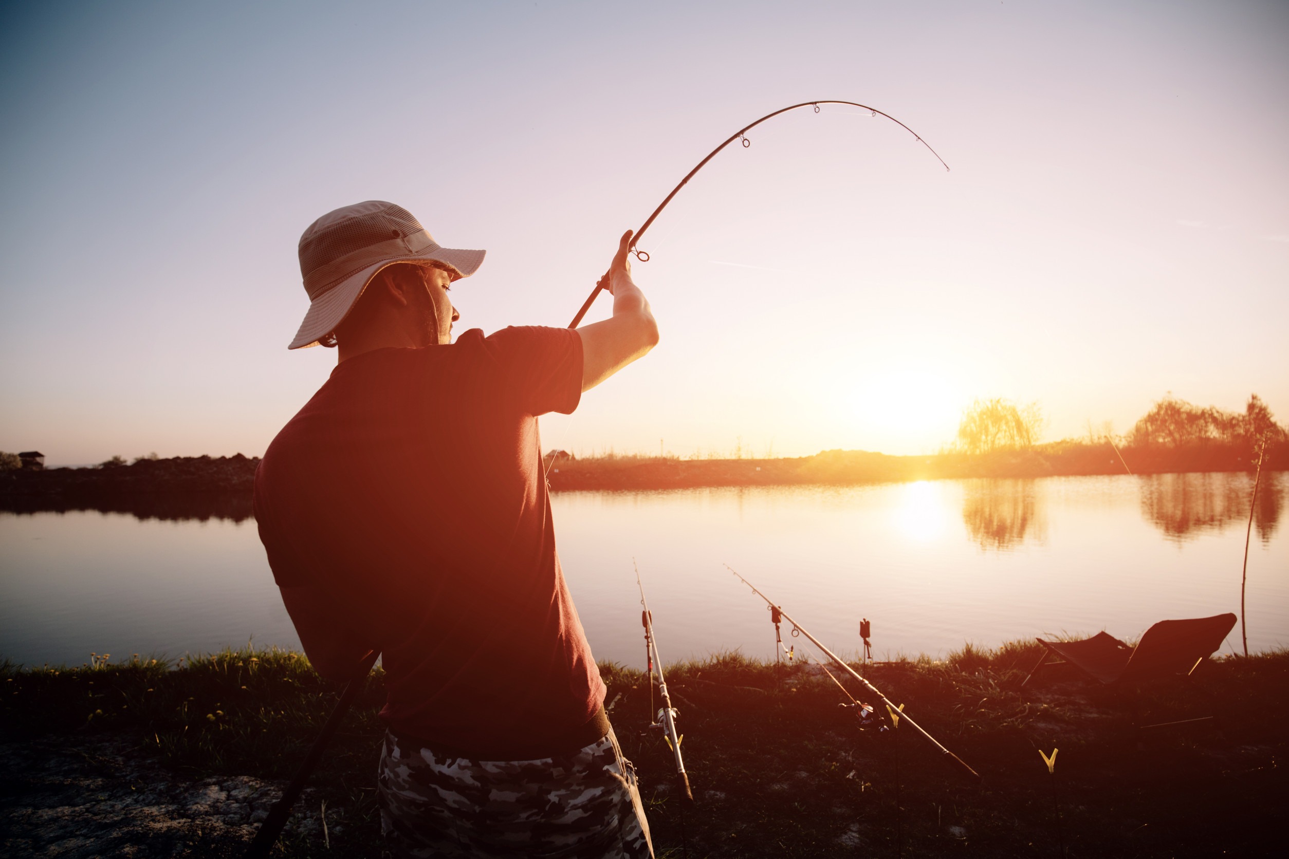 Fishing at Sunset